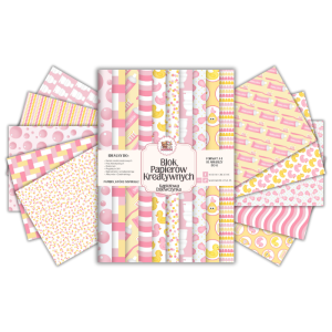 Blok Papierów Kreatywnych Kąpielowa Dziewczynka - do Scrapbookingu i Journalingu MaDam Creative