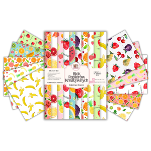 Blok Papierów Kreatywnych Kolorowe Owoce - do Scrapbookingu i Journalingu MaDam Creative