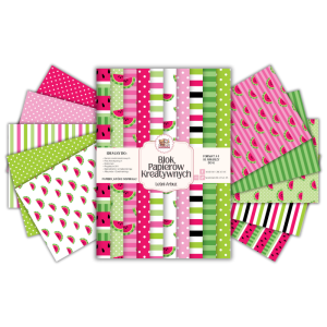 Blok Papierów Kreatywnych Letni Arbuz - do Scrapbookingu i Journalingu MaDam Creative