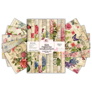 Blok Papierów Kreatywnych Shabby Chic Junk Journal - do Scrapbookingu i Journalingu MaDam Creative