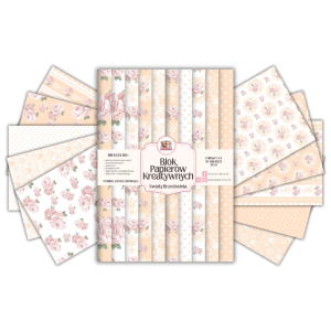 Blok Papierów Kreatywnych Słodka Brzoskwinia - do Scrapbookingu i Journalingu MaDam Creative