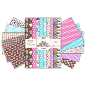 Blok Papierów Kreatywnych Słodkości - do Scrapbookingu i Journalingu MaDam Creative
