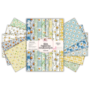 Blok Papierów Kreatywnych Stokrotki - do Scrapbookingu i Journalingu MaDam Creative