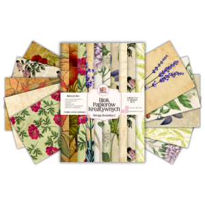 Blok Papierów Kreatywnych Vintage Botanika 2 - do Scrapbookingu i Journalingu MaDam Creative