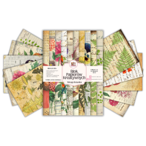 Blok Papierów Kreatywnych Vintage Botanika - do Scrapbookingu i Journalingu MaDam Creative