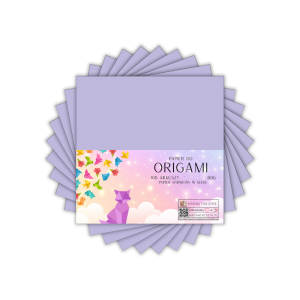 Papier do origami kwadraty 20x20 cm Lawendowy pastelowy 100 arkuszy, MaDam Creative