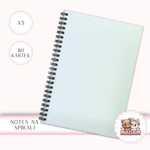 Notes A5 w kropki 80 kartek Gradient Pastelowy Miętowo-Błękitny MaDam Creative