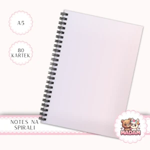 Notes A5 w kropki 80 kartek Gradient Pastelowy Różowo-Lawendowy MaDam Creative