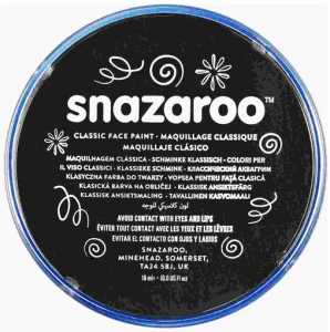 Farba do ciała 18ml czarna, Snazaroo