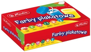 Farby plakatowe szkolne 8-kol. 20ml 0009560418, Herlitz