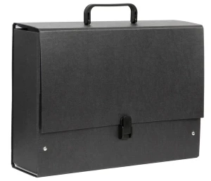 Teczka z rączką B4 Jumbo Ecoline czarna 35 x 25,5 x 10 cm, Tadeo