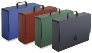 Teczka z rączką B4 Jumbo Ecoline bordo 35 x 25,5 x 10 cm, Tadeo