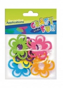 Ozdoba dekoracyjna filcowa Kwiat 6szt, Craft With Fun