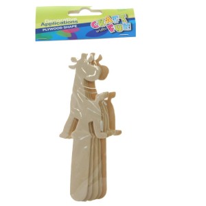 Patyczki drewniane kształty zwierząt mix, Craft with Fun