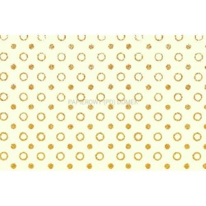 Papiery ozdobne White Kropki - złote, 20x29cm, Happy Color