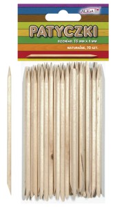 Patyczki kreatywne naturalne 115x4mm 50szt.  Aliga