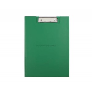 Teczka z klipem A4 jasnozielona otwierana, Biurfol