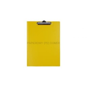 Teczka z klipem A4 żółta otwierana, Biurfol