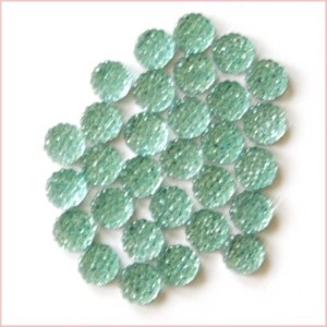 Kryształki z mikrostrukturą 10mm ok.30 szt j.niebieski