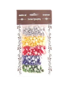 Zestaw półperełek 4-10mm ,5 kol intensywnych