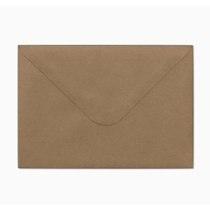 Koperty ozdobne C6 Kraft ciemnobeżowy 120g 10 szt. K, Galeria Papieru