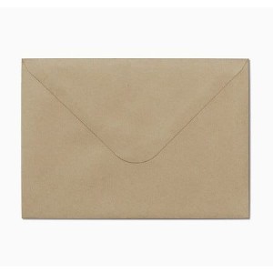 Koperty ozdobne C6 Nature ciemnobeżowy 120g 10 szt. K, Galeria Papieru