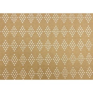 Papier ozdobny Kraft Romby, 20x29cm, 1 ark, Happy Color