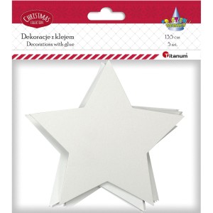 Gwiazda samoprzylepna 13,5cm op. 5szt. S1817, Craft Fun