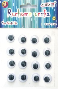 Oczka dekoracyjne samoprzylepne 15mm 16szt.  Aliga