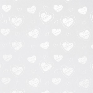 Karton ozdobny A4 Małe serca biały 220g 20ark. Galeria Papieru