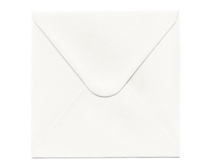 Koperty ozdobne 160x160mm Gładkie kremowe 150g 10 szt. K, Galeria Papieru