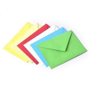 Koperty ozdobne B6 czerwone 110g 20 szt. K, Galeria Papieru