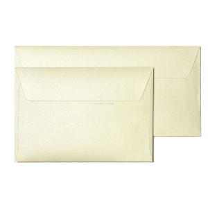 Koperty ozdobne DL Millenium kremowe 120g 10 szt. P, Galeria Papieru
