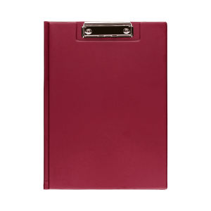 Teczka z klipem A4 bordowa otwierana, Biurfol