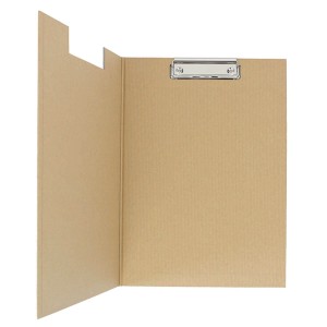 Teczka z klipem A4 EKO KRAFT Natural otwierana, Biurfol