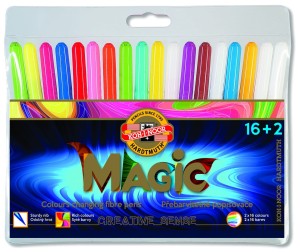 Flamastry magiczne zmieniające kolor Koh i Noor 16 szt +2 zmieniające kolor