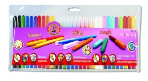 Zestaw flamastrów szkolnych Koh-i-noor ( pędzelkowe,magiczne + standard) 30 szt