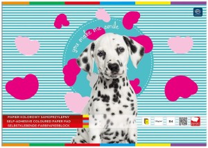 Papier kolorowy samoprzylepny B4 8 arkuszy - Interdruk