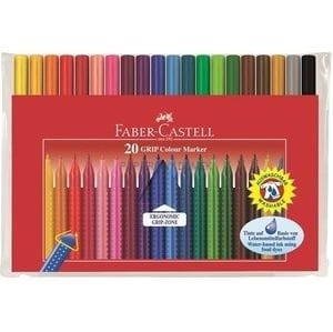 Flamastry szkolne Faber-Castell Grip 20 kolorów