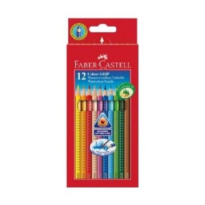 Kredki ołówkowe trójkątne Faber-Castell Grip 12 kolorów