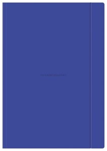 Teczka z gumką A4+ granatowa, Interdruk