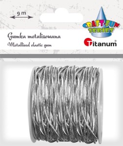Sznurek Titanum Craft-fun sznurek elastyczny Craft-fun (srebrny)