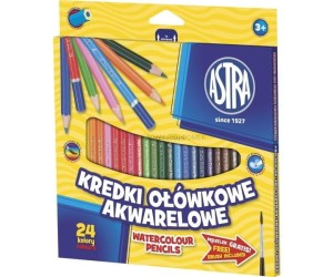 Kredki ołówkowe akwarelowe Astra 24 kolory