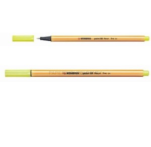 Cienkopis Stabilo Point 88 żółty neonowy 0,4 mm
