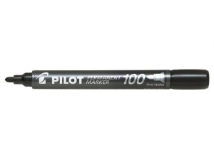 Marker permanentny Pilot czarny okrągły SCA-100