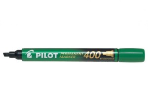 Marker permanentny Pilot zielony ścięty SCA-400