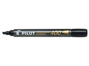 Marker permanentny Pilot czarny ścięty SCA-400