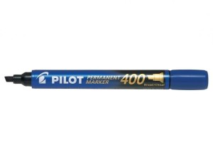 Marker permanentny Pilot niebieski ścięty SCA-400
