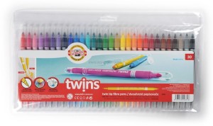 Flamastry szkolne dwustronne Koh i Noor 30 kolorów