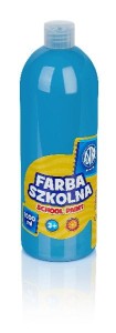 Farba szkolna plakatowa Astra niebieska 1000ml 